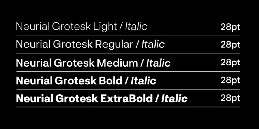 Neurial Grotesk Family font