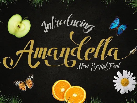 Amandella Script font