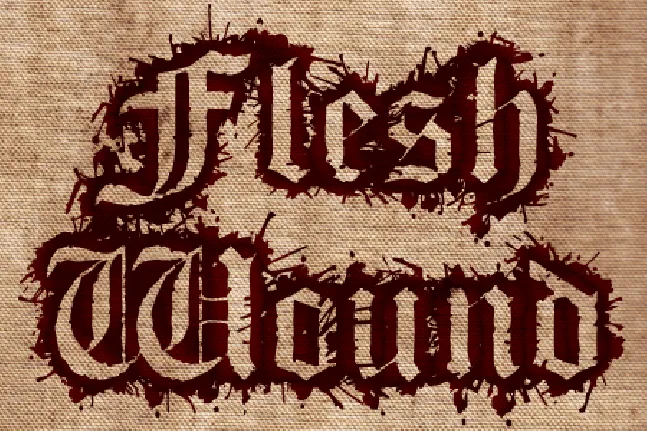 Flesh Wound font