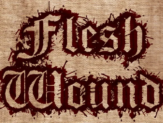 Flesh Wound font