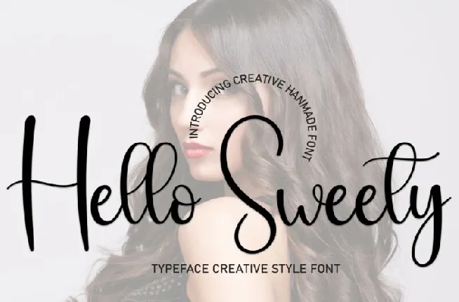 Hello Sweety Script Typeface font