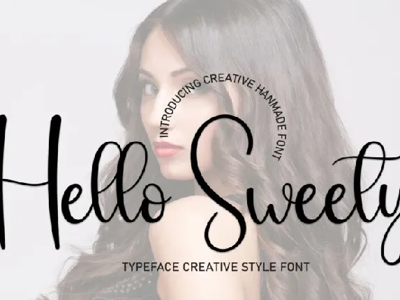 Hello Sweety Script Typeface font