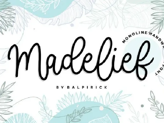 Madelief Monoline font