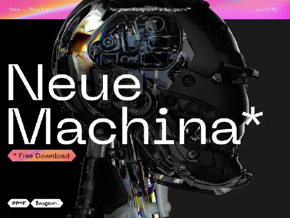 Neue Machina Family font