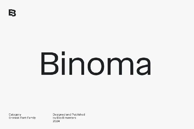 Binoma Trial font