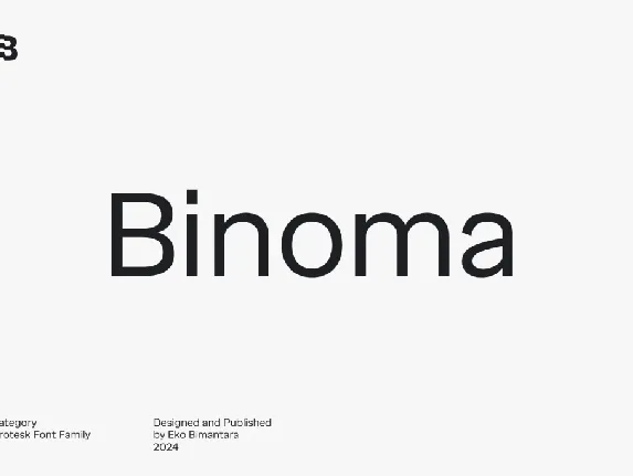 Binoma Trial font