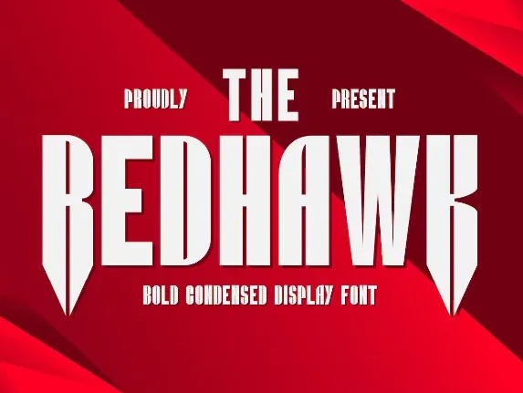 Redhawk font