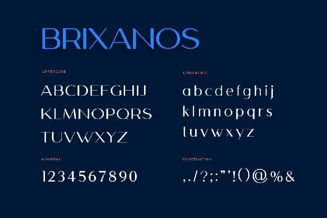 Brixanos font