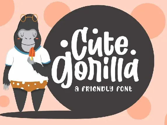 Cute Gorilla font