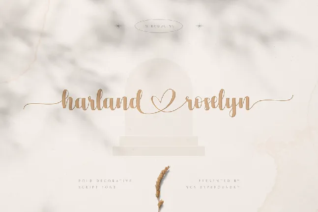 Harland Roselyn font