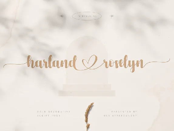 Harland Roselyn font