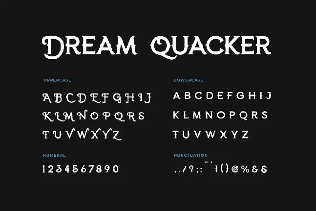 Dream Quacker font