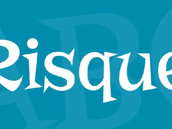 Risque font