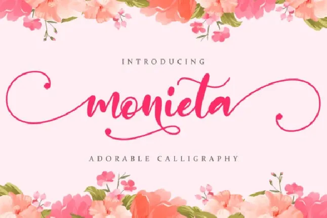 Monieta Dorable Calligraphy font