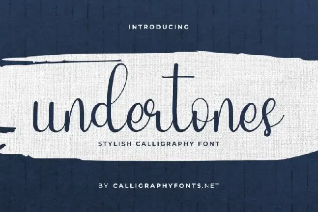 Undertones Script font