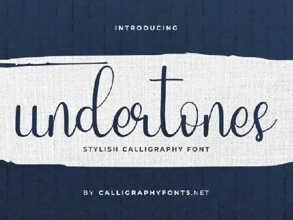 Undertones Script font