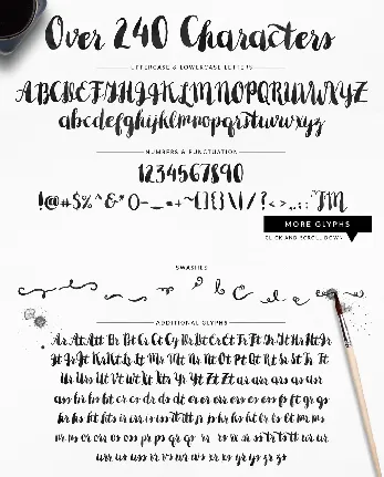 Minty Brush font