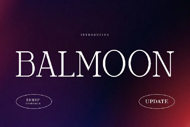 Balmoon font