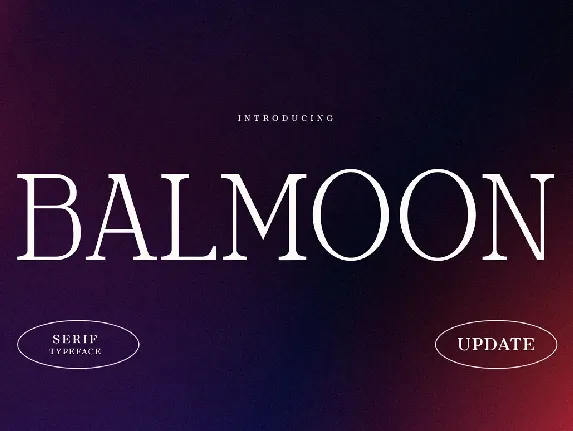 Balmoon font