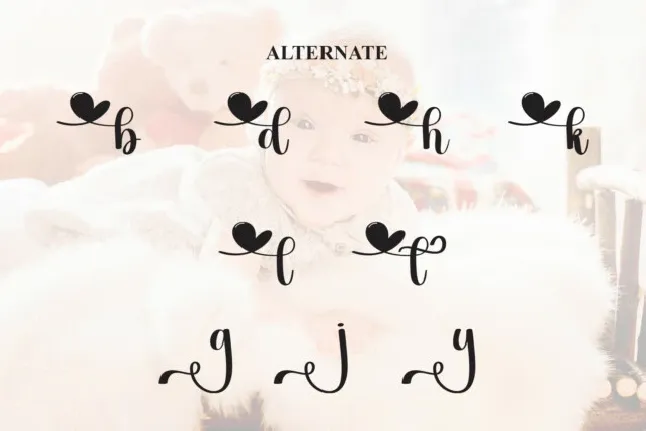 Baby Angel Script font