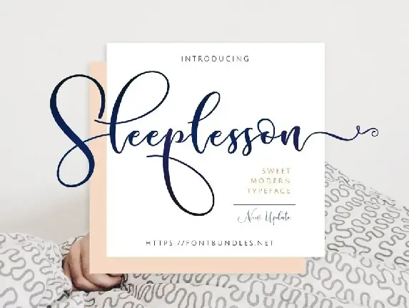 Sleeplesson font