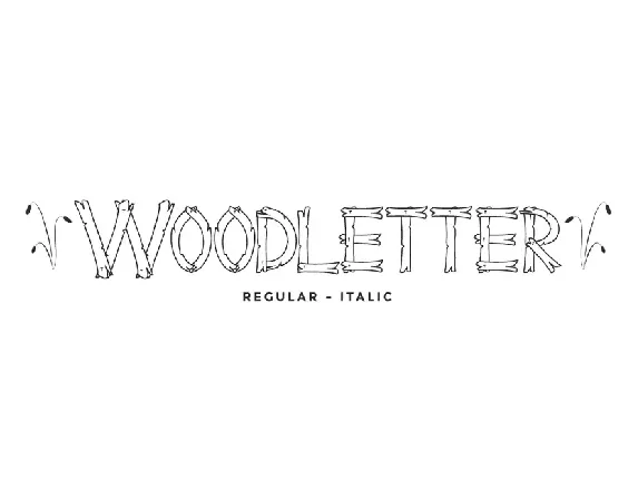 Woodletter Demo font