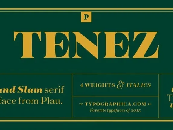 Tenez Family font