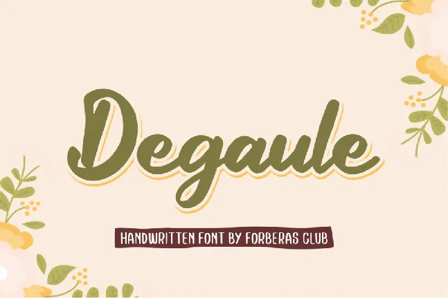 Degaule font