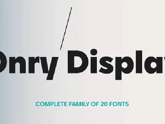 Onry Display font