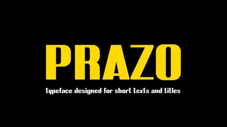 Prazo Sans Serif font