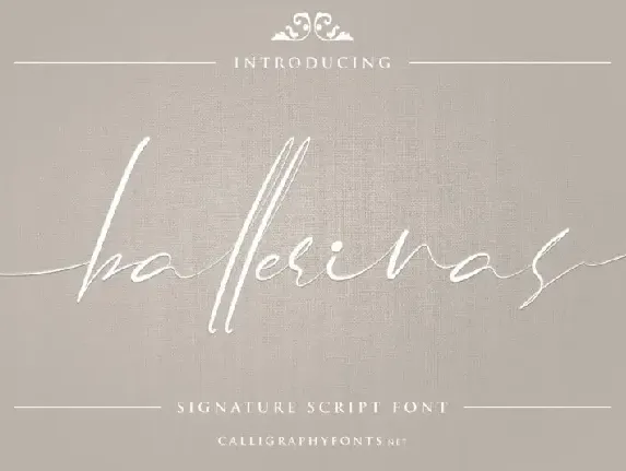 Ballerinas Calligraphy font