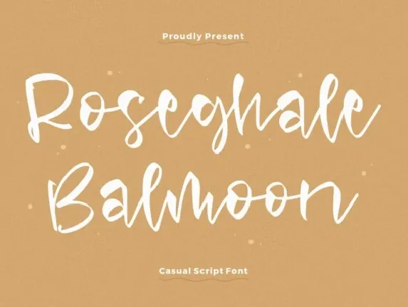 Roseghale Balmoon font