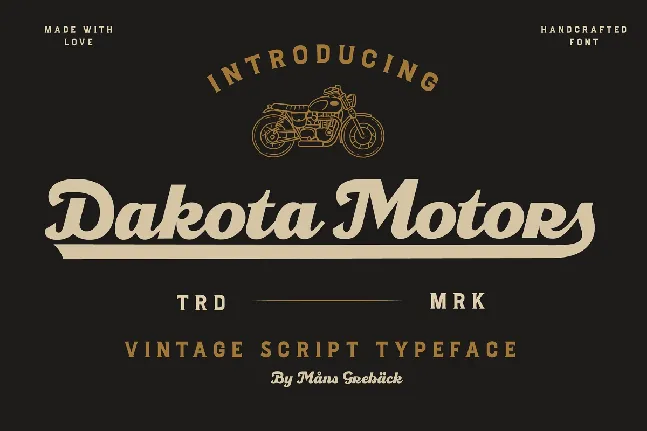 Dakota Motors Family font