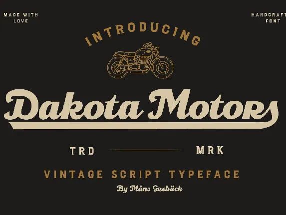 Dakota Motors Family font