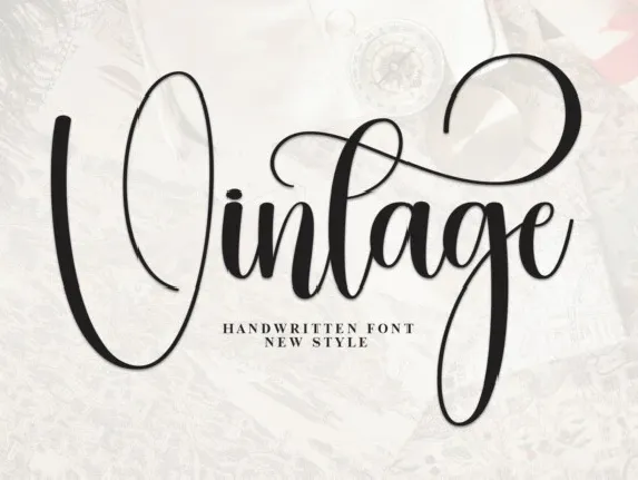 Vintage Script font