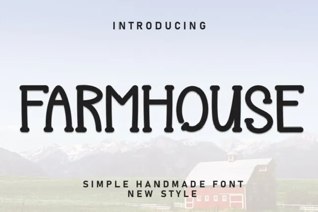 Farmhouse Display font