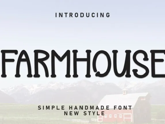 Farmhouse Display font