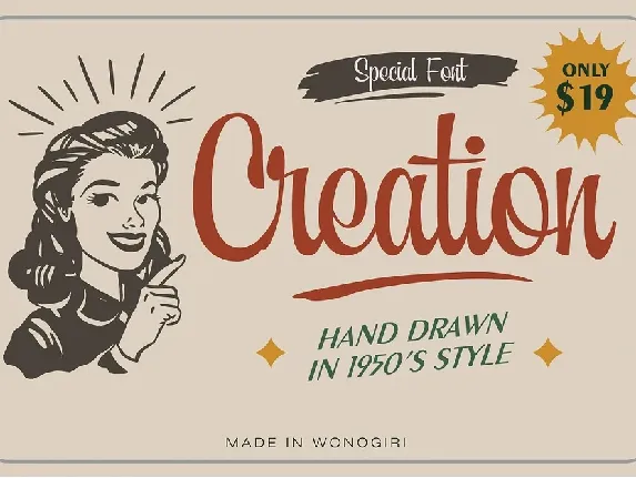 Creation font