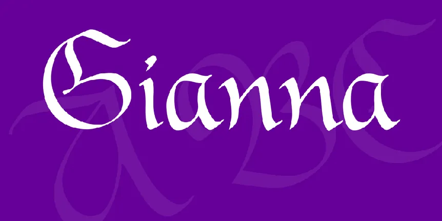 Gianna font