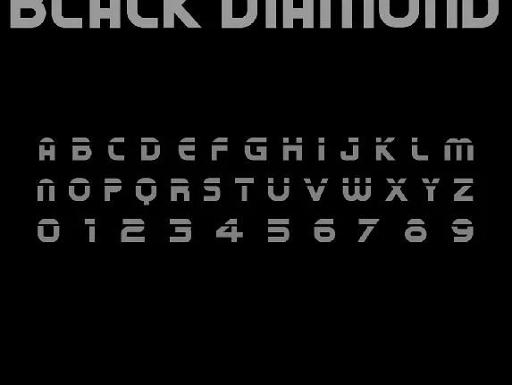 Black Diamond font