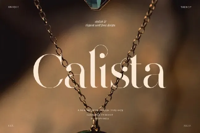 Calista Ligature font