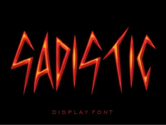 TF Sadistic font