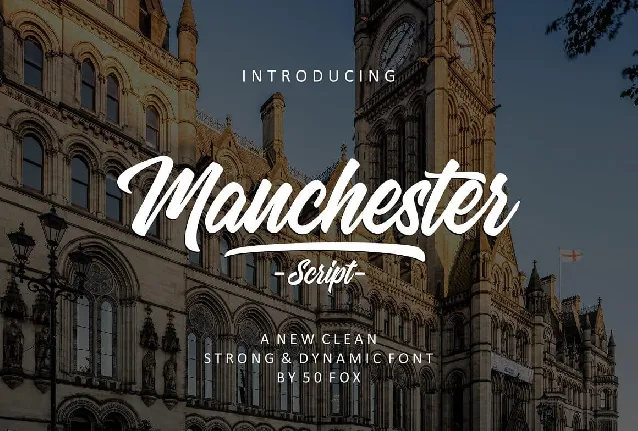 Manchester Script font