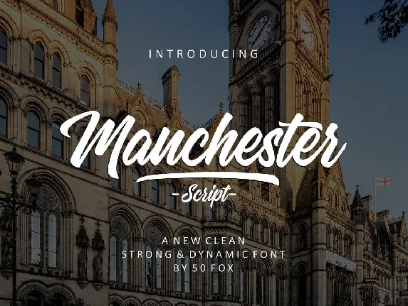 Manchester Script font