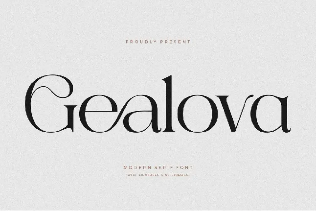 Gealova font