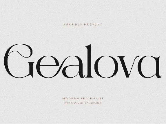 Gealova font