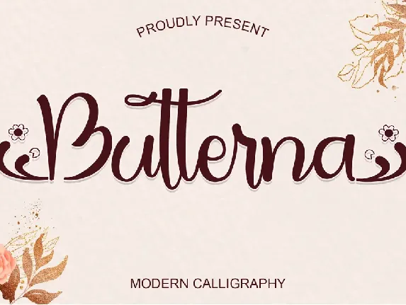 Butterna font