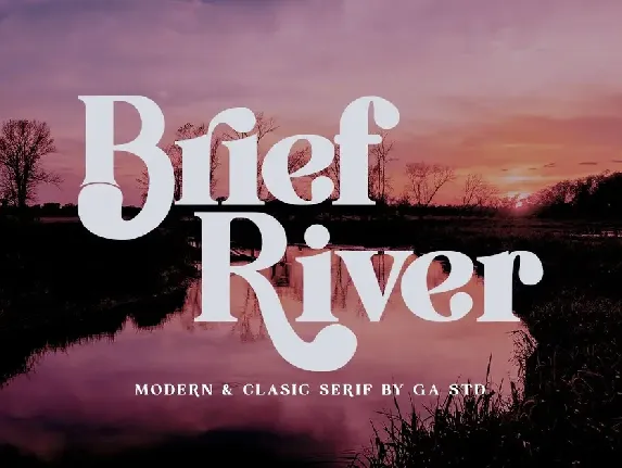 Brief River font