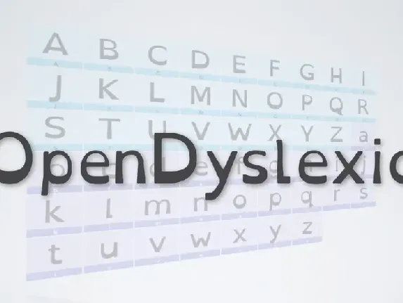 OpenDyslexic font