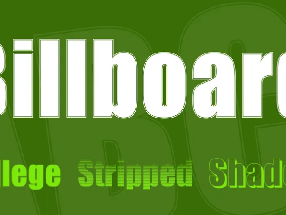 Billboard font